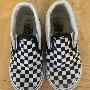 Checkered Black and White Vans size 9